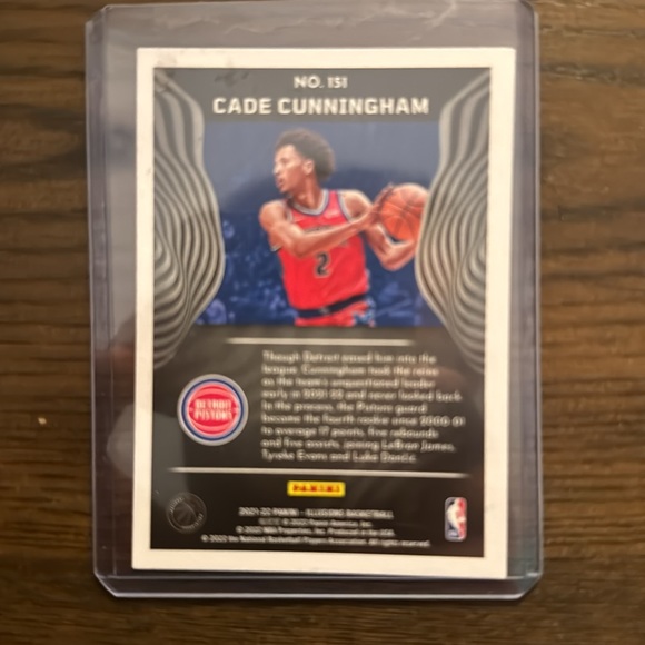 Cade Cunningham, illusions by Panini, 2021, 2022, number 151 Holographic - Picture 3 of 3